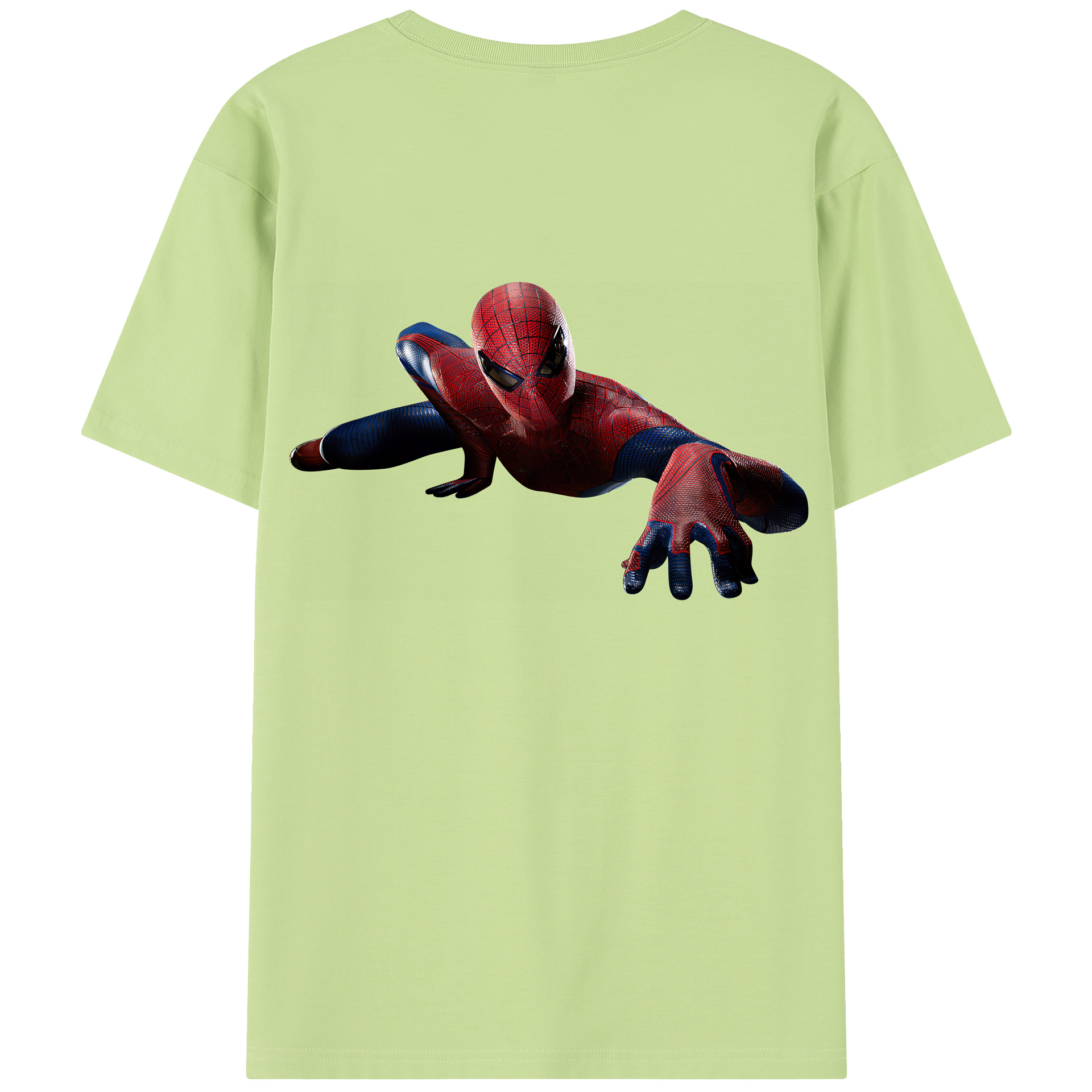 Spider Man スパイダーマン 綿100％半袖Tシャツ（背面プリント）